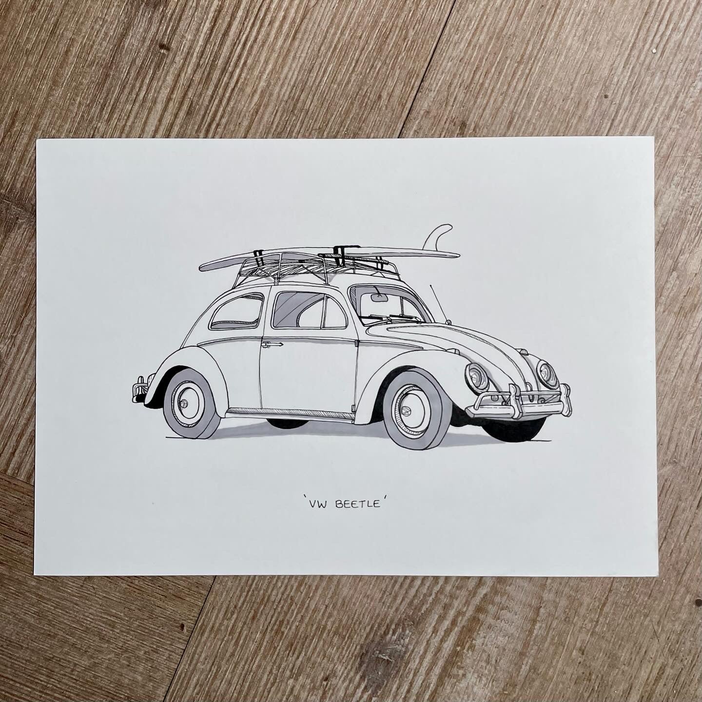 Volkswagen Beetle - Original Artwork