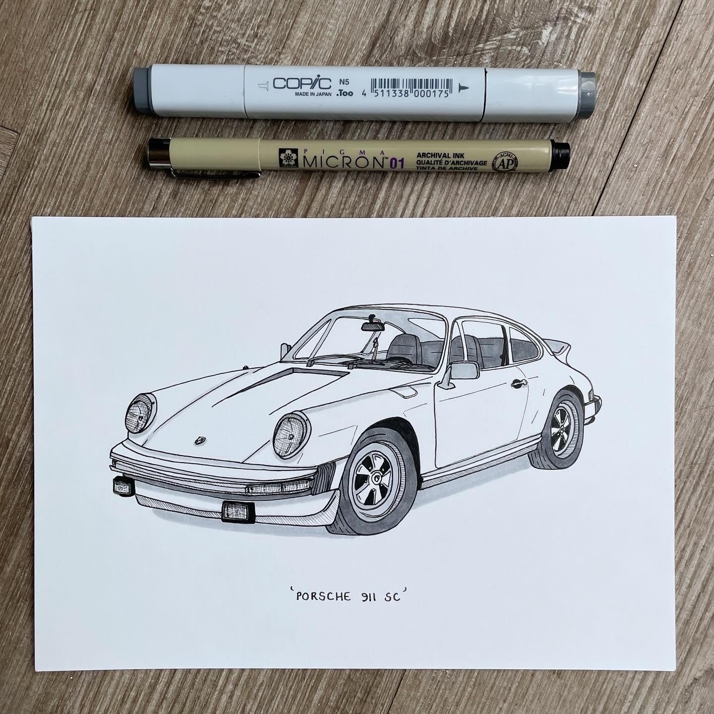 Porsche 911 SC - Original Artwork